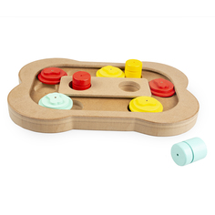 Игрушка - головоломка для животных DUVO+ деревянная Косточка, 28x19x2.5см