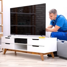 Установка телевизора (41–59″) на тумбу, настройка No Brand