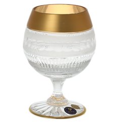 Бокалы для бренди 250 мл 6 шт Crystal Heart "Фелиция Мозер хрусталь с золотом" 139403