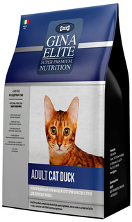 Сухой корм для кошек Gina Gina Elite, утка, 20кг