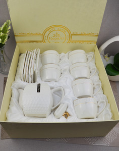 Набор чайный 6/13 ф.кр 900мл,240мл Снежная королева PT0110-A Коралл