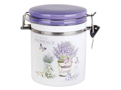 Банка дсыпучих продуктов 730мл. с клипсой Lavender, подарочная упаковка HC8600C-B22 Коралл
