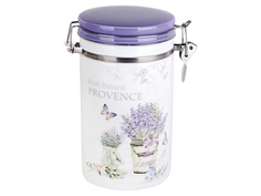 Банка дсыпучих продуктов 1000мл. с клипсой в подарочной упаковке Lavender HC8600A-B22 Коралл