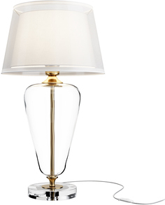 Интерьерная настольная лампа белая Maytoni Verre Z005TL-01BS