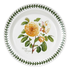 Тарелка обеденная Portmeirion Ботанический сад Розы Джорджия 25 см белая