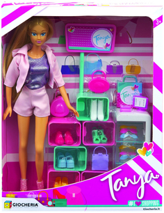 Кукла Tanya с гардеробом 30 см No Brand
