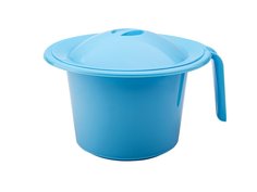 Горшок детский ElfPlast Кроха с крышкой, голубой