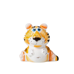 Фигурка новогодняя Веселый фарфор Тигрик Рыся 6,5 см