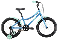 Велосипед детский Stark Foxy 18 Girl 2022, цвет синий-зеленый