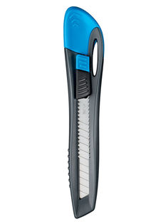 Нож канцелярский эргономичный с ручным фиксатором лезвия 9мм MAPED Universal, синий 092310