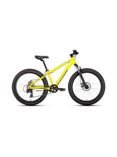 Велосипед 24" Forward Bizon mini 24 FatBike AL 7 ск 20-21 г 13" Желтый RBKW1Q347003