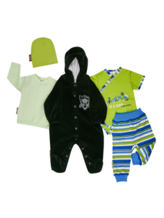 Подарочный комплект для мальчиков Lucky Child Сочное киви цв. разноцветный р. 62