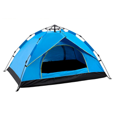 Автоматическая туристическая палатка "eTrend - Camp 1" (2/3-х местная, синяя)