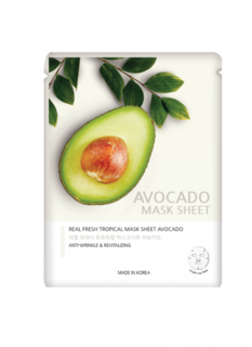 Маска Jugnani REAL FRESH TROPICAL MASK AVOCADO с экстрактом авокадо 25мл