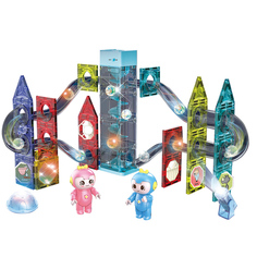 Конструктор магнитный MSN Toys лабиринт для шариков 82 детали Marble Run 5601