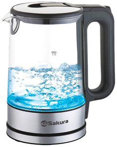 Чайник электрический SAKURA SA-2726SBK Black/Silver