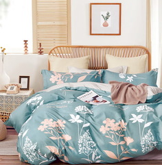 Постельное белье 2-спальный РОЗОВЫЕ СНЫ Хлопок Наволочки-70x70см, СК-433