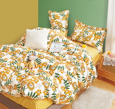 Постельное белье 1,5-спальный РОЗОВЫЕ СНЫ Хлопок Наволочки-50x70см, СК-404