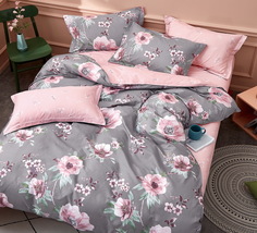 Постельное белье 2-спальный РОЗОВЫЕ СНЫ Хлопок Наволочки-50x70см, СК-442