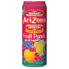 Напиток Arizona Fruit Punch 0,34л Упаковка 30 шт