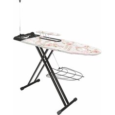 Складная гладильная доска с розеткой и подставкой для утюга/парогенератора INHSK/2
