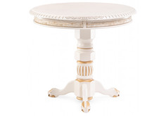 Журнальный столик Бернард крем с золотой патиной Woodville