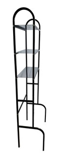 Стеллаж над стиральной машиной с полками из нержавеющей стали. 68*40*190 см, цвет черный Syndicate