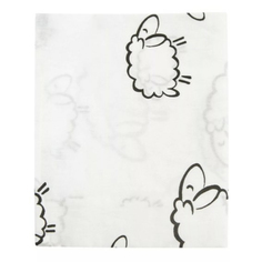 Наволочка AmaroBaby Овечки 40x60 см поплин белая
