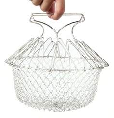 Сито для фритюра Chef Basket, диаметр 24 см / Складная решетка Good Store24