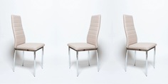 Комплект из трех стульев для кухни, ЦМ,. F 261-3 бежевый