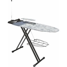 Складная гладильная доска с розеткой и подставкой для утюга/парогенератора INHSK/4