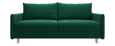 Диван прямой тканевый D1 furniture Сканди, изумрудный