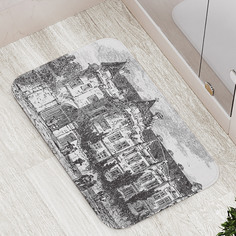 Коврики для ванной и туалета bath_95483 Замок Нордкирхен гравюра JoyArty