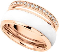 Кольцо из стали с кристаллом р. 16 Fossil JF01123791