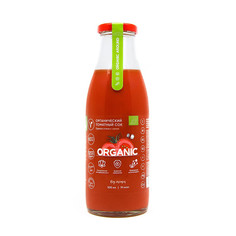 Сок томатный органический ОРГАНИК ЭРАУНД, с солью, без сахара, 500 мл