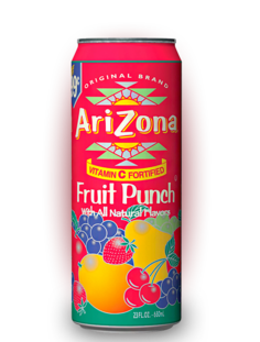 Напиток Arizona Fruit Punch 0,68л Упаковка 24 шт
