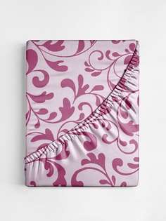 Простыня на резинке Ночь Нежна Гжель (син.) осн. 7374-1 Бязь 120гр. 160х200х20