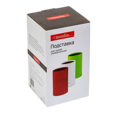 Подставка для ножей MOULINvilla STN-1B-s 16см D-9см черный