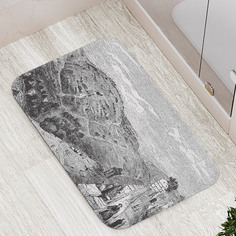 Коврики для ванной и туалета bath_97416 Старинные гравюры иерусалима JoyArty