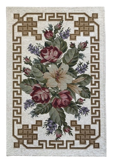Ковер Cleopatra Арт 90x60 см белый