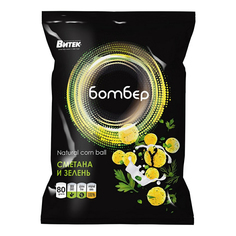 Кукурузные шарики Бомбер 80 г в ассортименте Витек