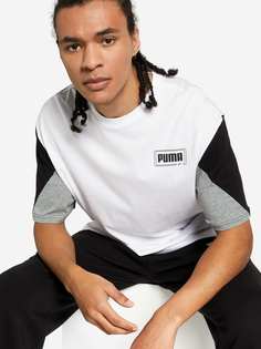 Футболка мужская PUMA Rebel, Белый, размер 42-44