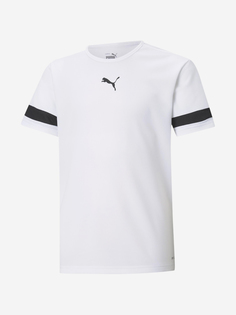 Футболка для мальчиков PUMA teamRISE Jersey, Белый, размер 111-116