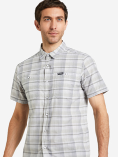 Рубашка с коротким рукавом мужская Columbia Leadville Ridge SS Shirt II, Серый, размер 50-52