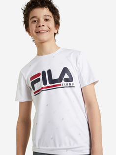 Футболка для мальчиков FILA, Белый, размер 164
