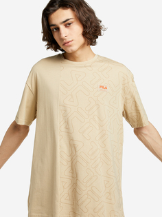 Футболка мужская FILA, Бежевый, размер 44-46