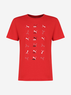 Футболка для мальчиков PUMA Classics Graphic, Красный, размер 117-128