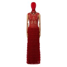 Шелковое платье Alexander McQueen