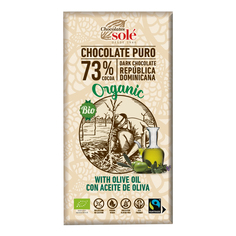 Шоколад Sole темный 73% с оливковым маслом 100 г