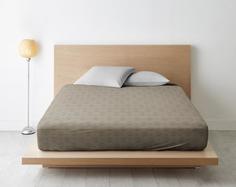 Простыня на резинке из поплина "Ночь Нежна" Скарлетт, Размер: 200 х 220